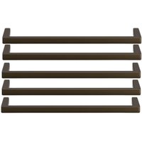 Kit 5 Puxadores Retos 1693 Oeiras Bronze Torralba Para Móveis Armários e Gavetas