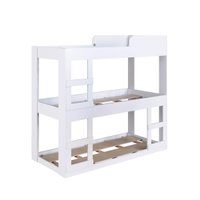 Treliche Solteiro Branco MDP Évora Cama Infantil Tripla Art In Móveis