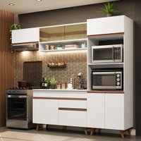 Armário de Cozinha Completa Reims Madesa Com 260cm Reims Madesa