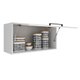 Armario Aereo Basculante 1P 80 cm MDF CZ3316 Branco Tecno Mobili