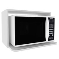 Armario Aereo Nicho Microondas 60 cm MDF CZ3319 Branco Tecno Mobili