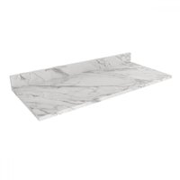 Tampo para Balcão 120 Cm Cz3117 Mármore Branco - Tecno Mobili