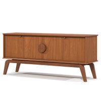 Balcao Buffet Paris 4 Portas 164 cm Nature Tebar