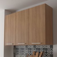 Armário Aéreo Cozinha 3 Portas 2 Prateleiras Cz3109 Freijó - Tecno Mobili