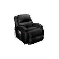 Poltrona Reclinável c/ Massagem p/ Sala Motorizada Vibro Divino Urbany Zero Wall Giro e Balanço Courano Preto - Probel