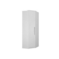 Guarda Roupa Closet Casal de Canto Oblíquo Rizon/Linea c/ 1 Porta Neve - Novo Horizonte