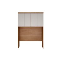 Módulo de Quarto Casal Armário Ponte Aéreo /Queen 167cm Rizon/Linea c/ 4 Portas Cumaru/Fendi 25 - Novo Horizonte