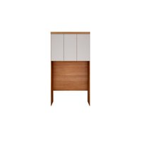 Módulo de Quarto Rizon Armário Ponte Aéreo Solteiro /Linea c/ 3 Portas Cumaru/Fendi 25 - Novo Horizonte