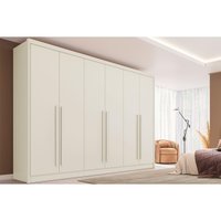 Guarda Roupa 6 Portas e 6 Gavetas Valencia Off White - Europa