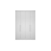 Módulo de Quarto Casal Guarda Roupa c/ 4 Portas e 3 Gavetas Rizon/Linea Neve - Novo Horizonte