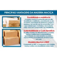 Cadeira de Cozinha Nina Kit 2 Un Nature/Linho Areia - Henn