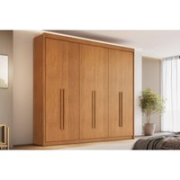 Guarda Roupa 6 Portas e 6 Gavetas Santiago Cinamomo - Conquista