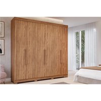Guarda Roupa 6 Portas e 6 Gavetas Guarapari Cinamomo - Panan