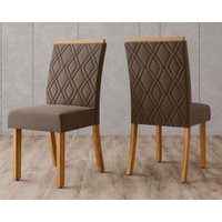 Kit 2 Cadeiras Sala Jantar Vita 2 Un Nature/Suede Marrom - Henn