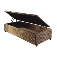 Cama Box Baú Solteiro Universal Rústico Brown (79x198x36) - Paropas