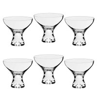 Conjunto de 6 Taças para Sobremesa Vega Em Cristal Ecolóico 330ml