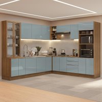 Armário de Cozinha Completa Com 566cm Lux Madesa 01