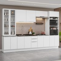 Armário de Cozinha Completa Com 340cm - Stella Madesa