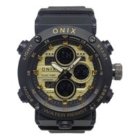 Relógio Masculino Relógio Onix AnaDigi OX116 Preto e Dourado