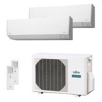 Ar-Condicionado Multi Split Inverter 18000 BTUs Fujitsu Airstage Premium Quente e Frio (2 Evap. HW 12000) 220V