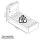 Cama Solteiro Barcelona Off White Nature Tebar