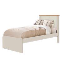 Cama Solteiro Barcelona Off White Nature Tebar