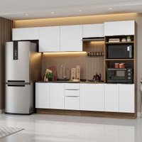 Armário Para Cozinha Completa Com 330cm Stella Madesa 05