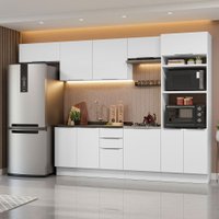 Armário Para Cozinha Completa Com 330cm Stella Madesa 05