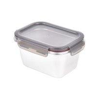 Pote Retangular em Aço Inox 1 Litro Kenya