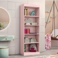 Estante Livreiro Office Organizador e Multiuso 4 Prateleiras Rose J&A