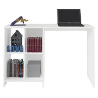 Mesa Escrivaninha 4 Nichos 110 cm TRIX Branco ARLY