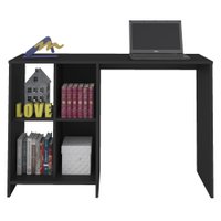 Mesa Escrivaninha 4 Nichos 110 cm TRIX Preto ARLY