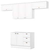 Cozinha Modulada 4 Pecas 280 cm CE757 Americana Branco Henn