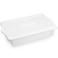 Caixa Organizadora Empilhável de Plástico com Tampa 15l 56x34cm Restaurante - Branco