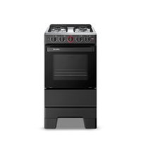 Fog&atilde;o Ideal Super 4 Bocas com Mesa em Inox Esmaltec