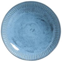 Prato Fundo 830ml Linhas Breeze 22,5cm Cerâmica Azul Porto Brasil Sopa Jantar Mesa Posta