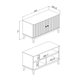 Buffet Aparador com 2 Portas Mel Petroleo MDP 90X38X77cm MB 1062 Movelbento