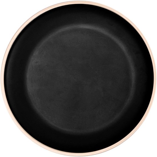 Prato Raso Melamina 26cm Wolff Class Preto Sushi Sashimi Petisqueira Servir Avulso