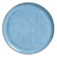 Prato de Sobremesa 21cm Porto Brasil Linhas Breeze Cerâmica Azul Decorada Mesa Posta