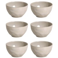 6 Bowls de Cerâmica Off White 558ml Tigelas Porto Brasil Caldos Massas Orgânico Latte