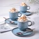 Conjunto 4 Xícaras de Chá Empilhável com Pires 230ml Linhas Breeze Porto Brasil Mesa Posta Café