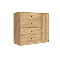 Cômoda 4 Gavetas e 1 Porta MDP Mel 100x45x90cm MB 1059 Movelbento