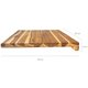Kit 2 Tábuas de Corte Madeira Teca Estação com Encaixe L 35cm Carnes Massas Pães Zanline