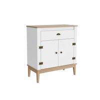 Aparador Colonial com 1 Gaveta e 2 Portas MB1012 Mel Branco MDP Movelbento