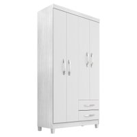Roupeiro 4P 2G Moden 3565 100 cm Branco Flex INCP