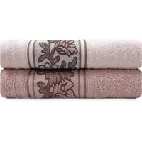 Kit Toalhas Banho Liana 100 Algod&atilde;o com 2 Pe&ccedil;as Emcompre Karsten