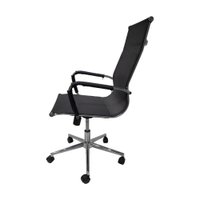 Cadeira De Escritório Presidente Charles Eames Eiffel Mesh Preta
