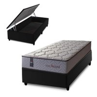 Conjunto Box Ba¿ Preto Magn¿tico Solteiro Soft Relax 88x188x70