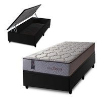 Conjunto Box Ba¿ Preto Magn¿tico Solteiro Soft Relax 96x203x70