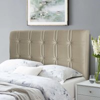 Cabeceira Polo Cama Box Queen 160cm Suede Velut Bege - King House